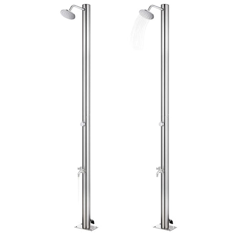 Vidaxx Außendusche 215 cm Edelstahl