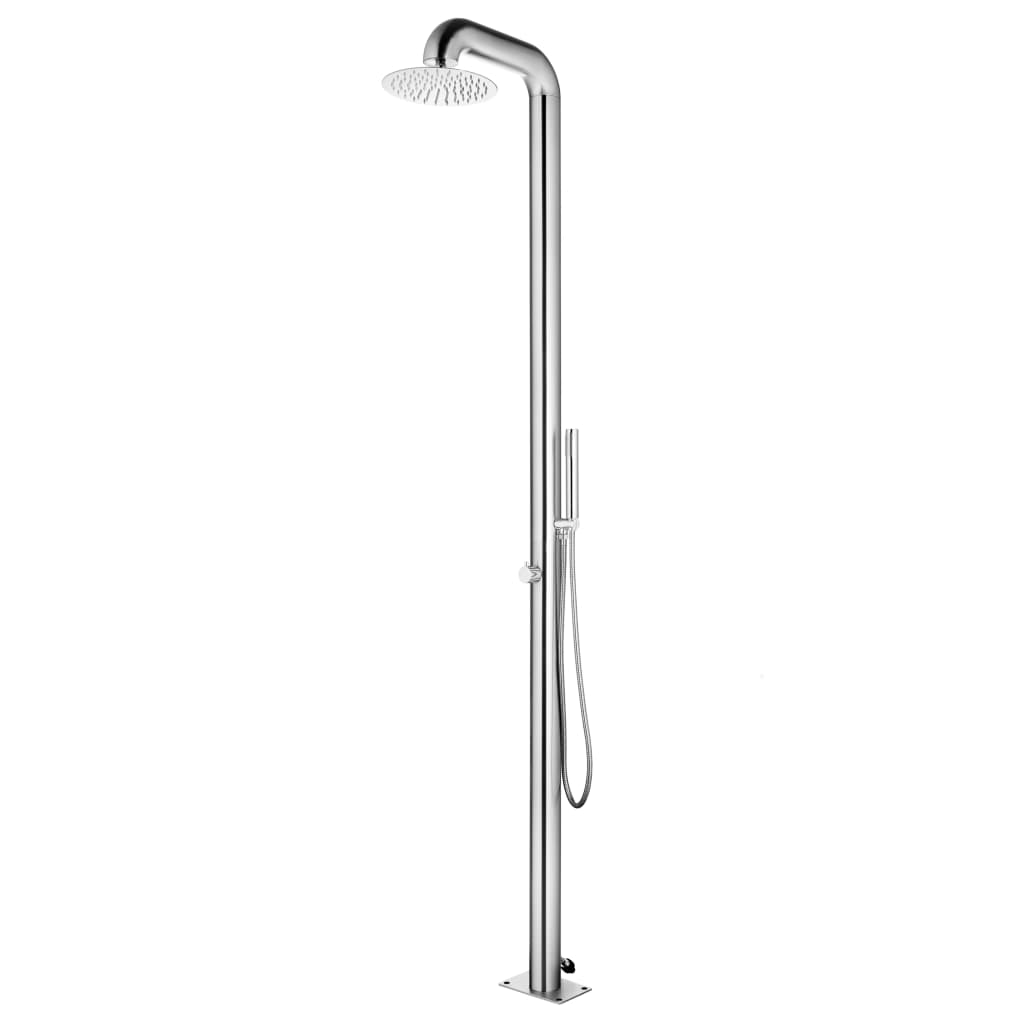 Vidaxl Shower Outdoor 225 cm in acciaio inossidabile