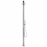 Vidaxl Outdoor -Dusche 225 cm Edelstahl