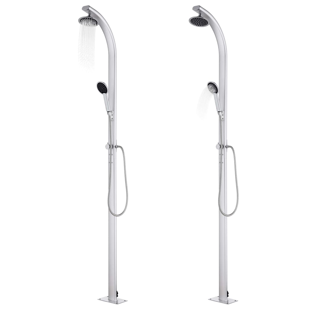 Vidaxl outdoor shower 215 cm aluminum