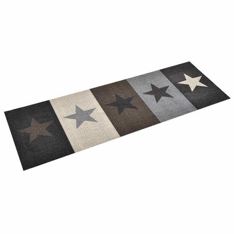 Vidaxl Küchenmatte Waschbare Sterne 60x180 cm