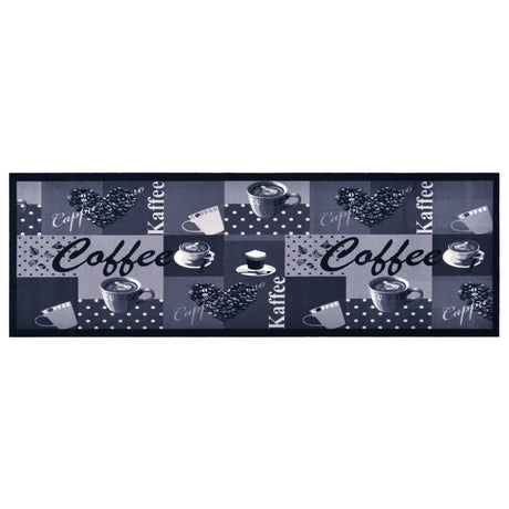 Vidaxl Küchenmatte waschbarer Kaffee 60x300 cm Blau
