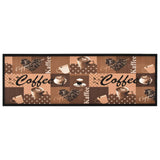 Vidaxl Küchenmatte waschbarer Kaffee 60x180 cm braun