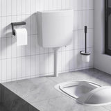 Vidaxl Toilettenboden mit Wasserversorgung am Boden 3 6 l Grau