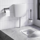 Vidaxl Toilettenboden mit Wasserversorgung am Boden 3 6 l Grau