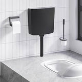 Vidaxl Toilettenboden mit Wasserversorgung am Boden 3 6 l Schwarz
