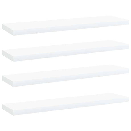 Vidaxl wandschappen 4 st 40x10x1,5 cm bewerkt hout wit