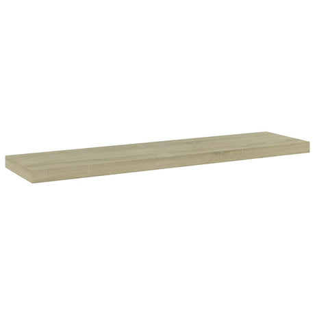 Vidaxl wandschappen 4 st 40x10x1,5 cm bewerkt hout sonoma eikenkleurig