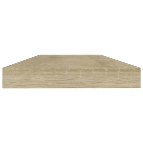 Vidaxl wandschappen 4 st 40x10x1,5 cm bewerkt hout sonoma eikenkleurig
