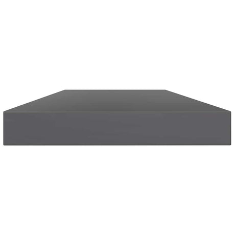 Vidaxl wandschappen 8 st 40x10x1,5 cm spaanplaat hoogglans grijs
