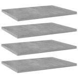 Vidaxl wandschappen 4 st 40x30x1,5 cm bewerkt hout betongrijs