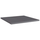 Vidaxl wandschappen 8 st 40x40x1,5 cm bewerkt hout hoogglans grijs