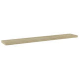 Vidaxl wandschappen 4 st 60x10x1,5 cm spaanplaat sonoma eikenkleurig