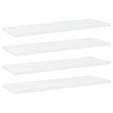 Vidaxl wandschappen 4 st 60x20x1,5 cm bewerkt hout wit