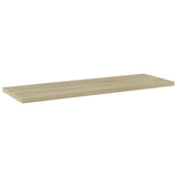 Vidaxl wandschappen 4 st 60x20x1,5 cm spaanplaat sonoma eikenkleurig