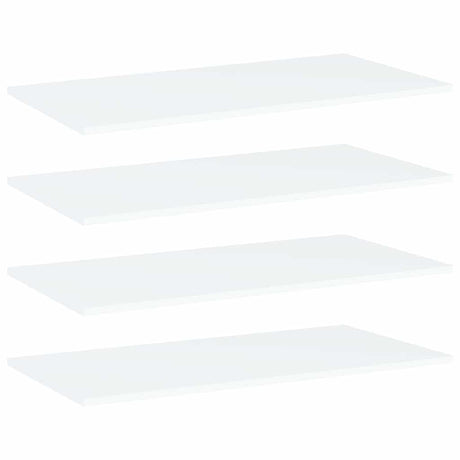 Vidaxl wandschappen 4 st 80x40x1,5 cm bewerkt hout wit