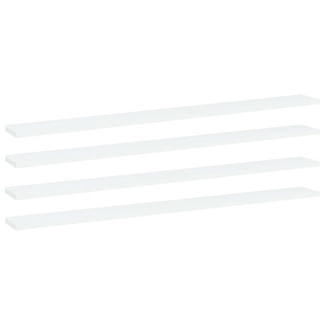 Vidaxl wandschappen 4 st 100x10x1,5 cm spaanplaat wit