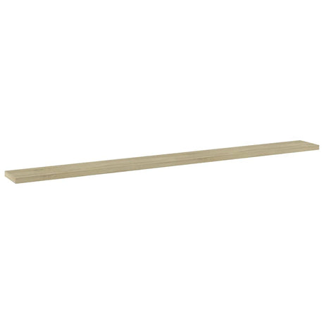 Vidaxl wandschappen 4 st 100x10x1,5 cm spaanplaat sonoma eikenkleurig