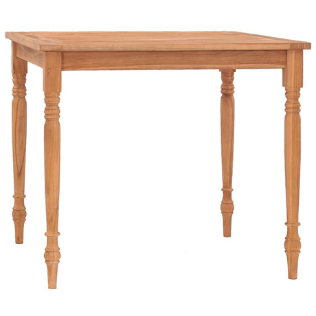 Vidaxl tafel batavia 85x85x75 cm massief teakhout