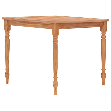 Vidaxl tafel batavia 85x85x75 cm massief teakhout