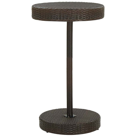 Vidaxl 3-delige tuinbarset met kussens poly rattan bruin