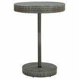 Vidaxl 5-delige tuinbarset met kussens poly rattan grijs
