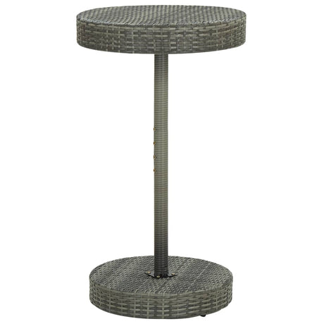 Vidaxl 3-delige tuinbarset met kussens poly rattan grijs