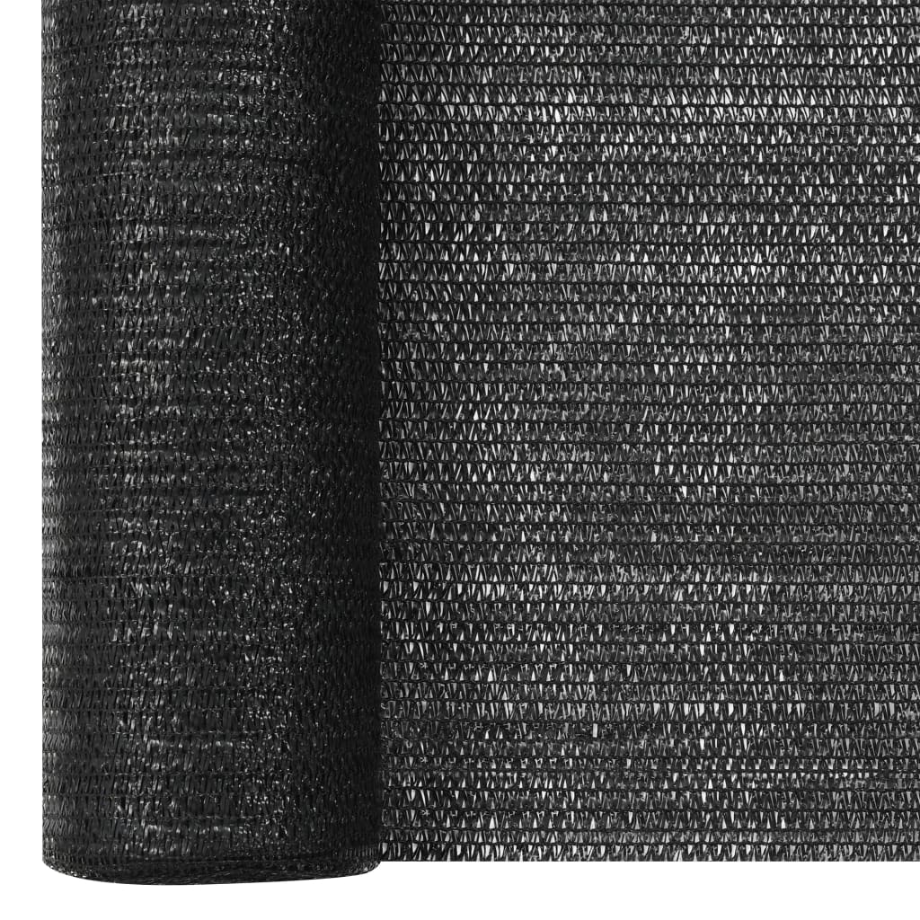 Vidaxl privacy net zwart 2x50 m hdpe 75 g m²