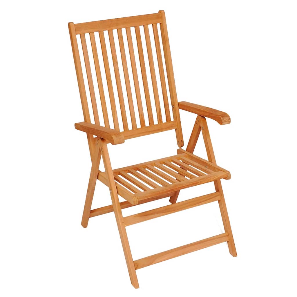 Vidaxl tuinstoelen 2 st met zwarte kussens massief teakhout