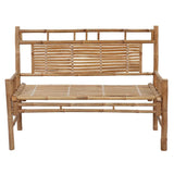 Vidaxl tuinbank met kussen 120 cm bamboe