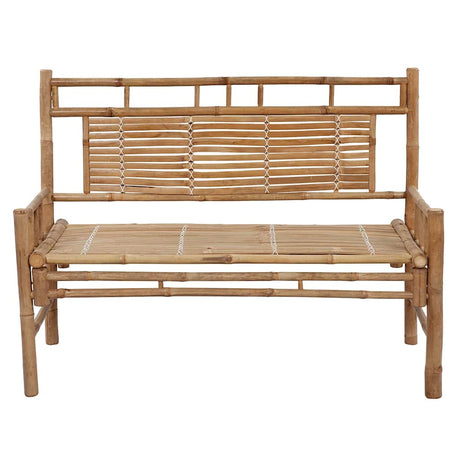 Vidaxl tuinbank met kussen 120 cm bamboe