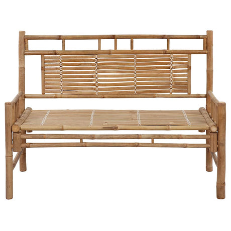 Vidaxl tuinbank met kussen 120 cm bamboe