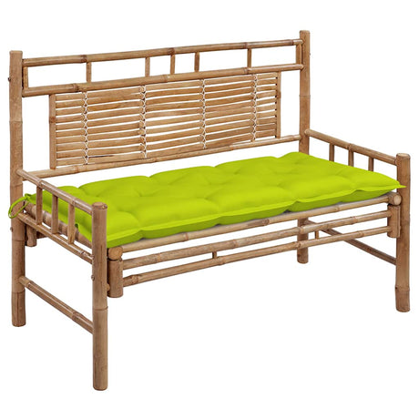 Vidaxl tuinbank met kussen 120 cm bamboe