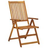 Vidaxl tuinstoelen 2 st verstelbaar met kussens massief acaciahout