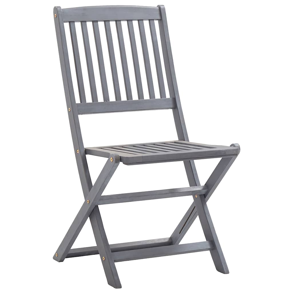 Vidaxl tuinstoelen 2 st inklapbaar met kussens massief acaciahout