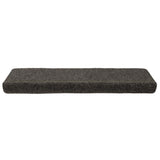Vidaxl -Treppenmatten Selbstadhäsiv 15 Teile 65x21x4 cm Anthrazit -Rechteckkante