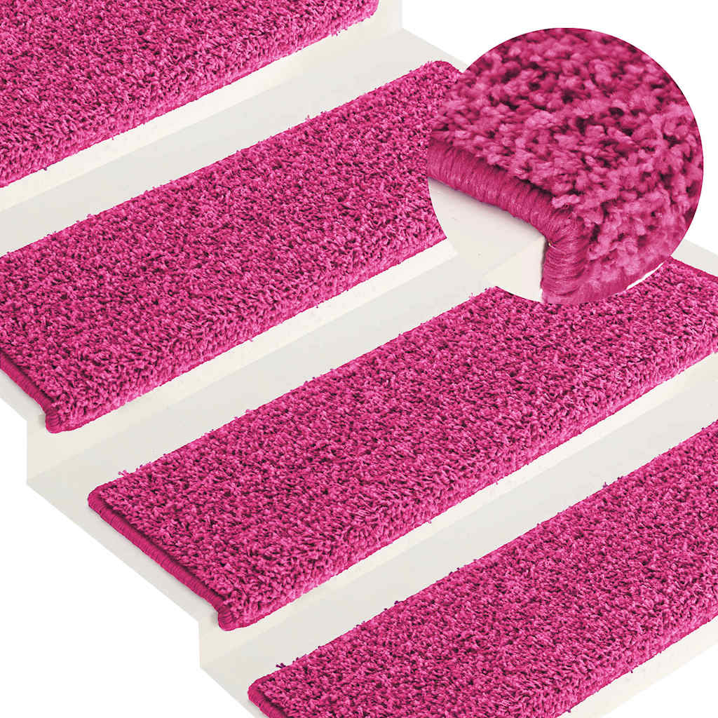 VidaXL Stufenmatten 15 Stück 65x21x4 cm rosa