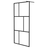 Vidaxl Walk -in dusjvegg 100x195 cm avsluttet glass svart