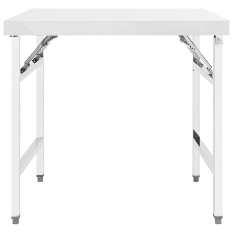VIDAXL KÜCHTLICHKEIT TABEL COLLAPLIBLE 85X60X80 CM Edelstahl