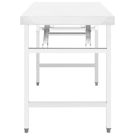 VIDAXL KÜCHTENWORK TABEL COLLAPLIBLE 100X60X80 CM Edelstahl