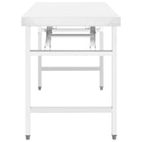 VIDAXL KÜCHTENWORK TABEL COLLAPLIBLE 100X60X80 CM Edelstahl
