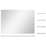 Vidaxl Wandspiegel mit 5 Regalen 80x60 cm Silberfarbe