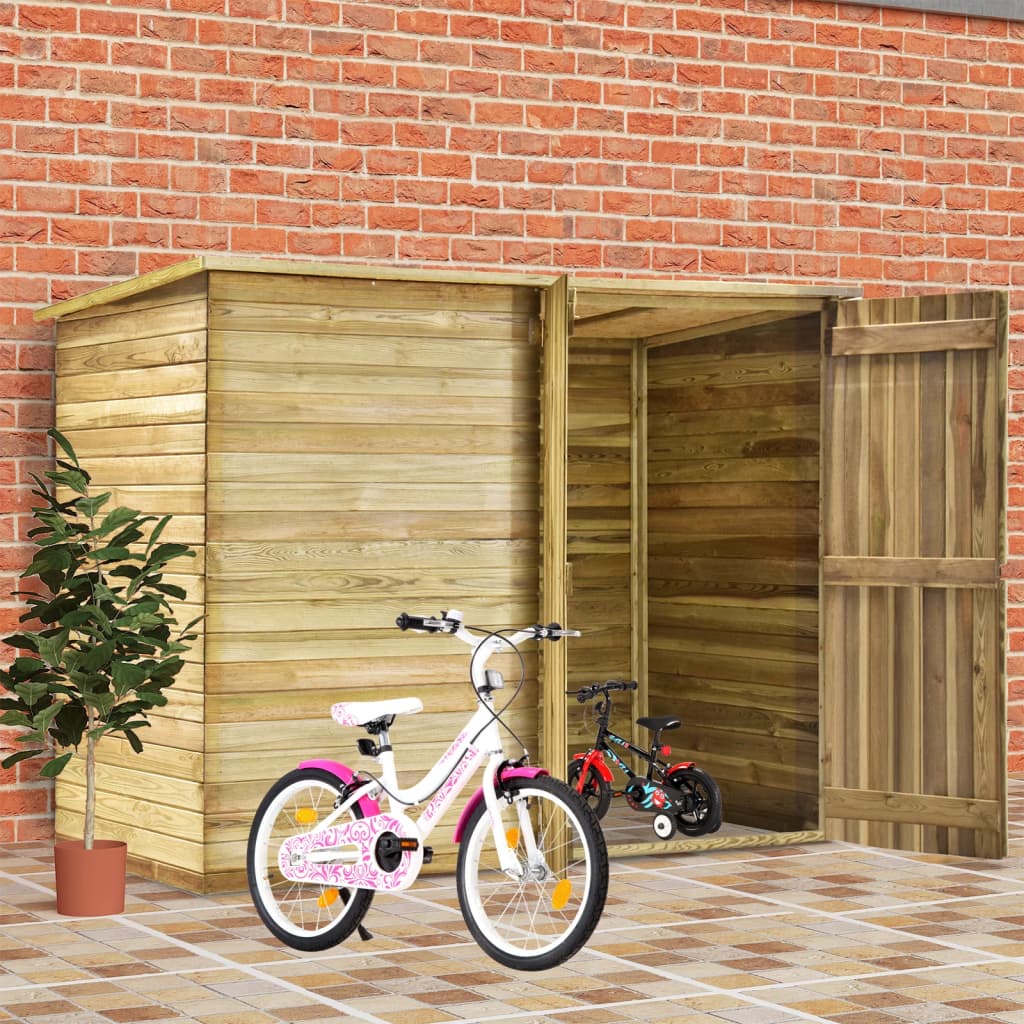 Vidaxl Bicycle Shed 232x110x170 cm Pine imprégnée