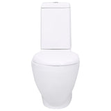 Vidaxl toilet round drain under ceramic white