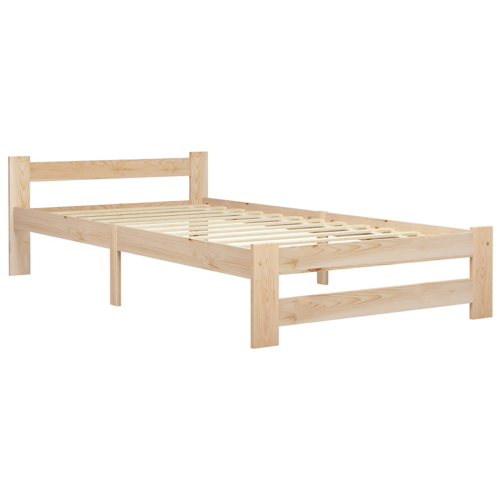Vidaxl bedframe massief grenenhout 90x200 cm