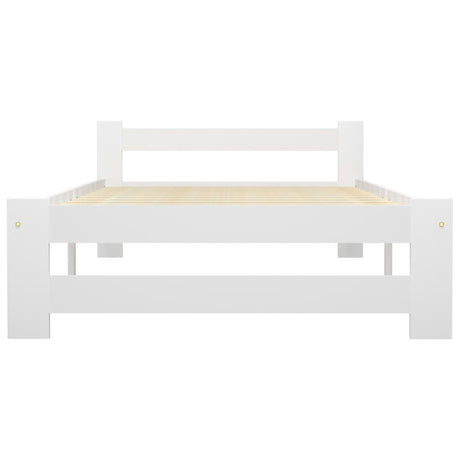 Vidaxl bedframe massief grenenhout wit 90x200 cm