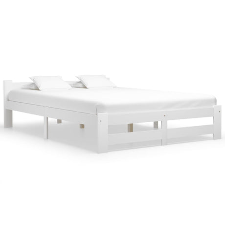 Vidaxl bedframe massief grenenhout wit 120x200 cm