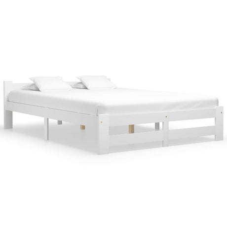 Vidaxl bedframe massief grenenhout wit 180x200 cm
