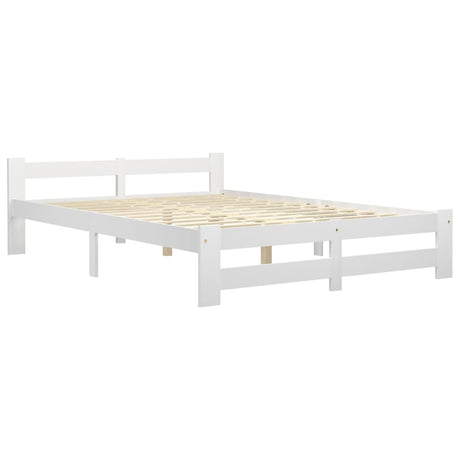 Vidaxl bedframe massief grenenhout wit 180x200 cm