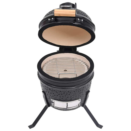 Vidaxl Kamado Barbecue 2-in-1 56 cm Keramikschwarz